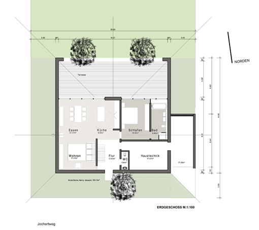 Plan des Wohnhauses Kärnbach