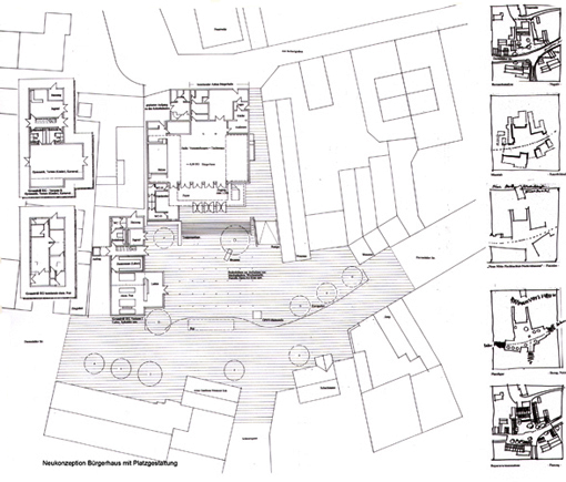 Grundriss eines Bürgerhauses