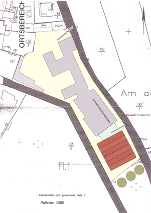 Plan für eine Lagerhalle