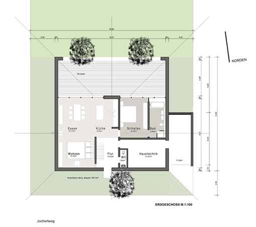 Plan des Wohnhauses Kärnbach