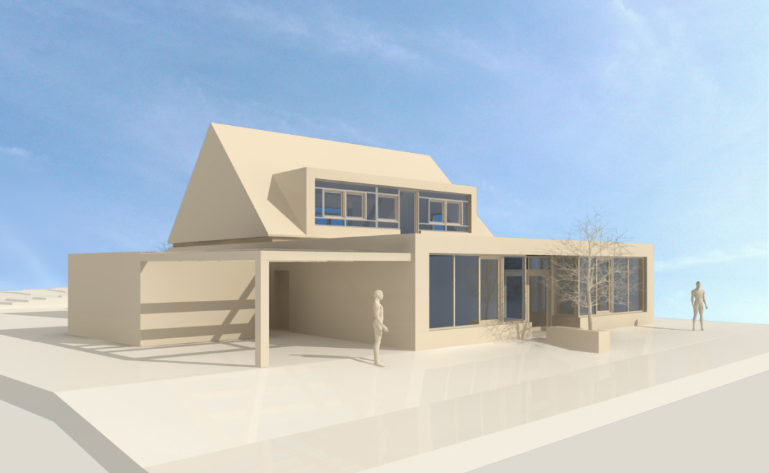 Virtuelles Modell eines Wohnhauses