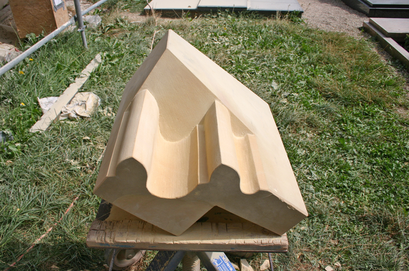 Foto eines Holzbauteils